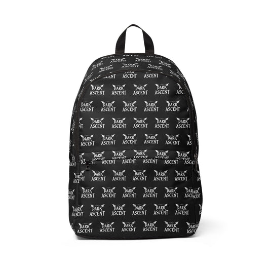 Unisex Backpack - Dark Ascent Logo All Over Design